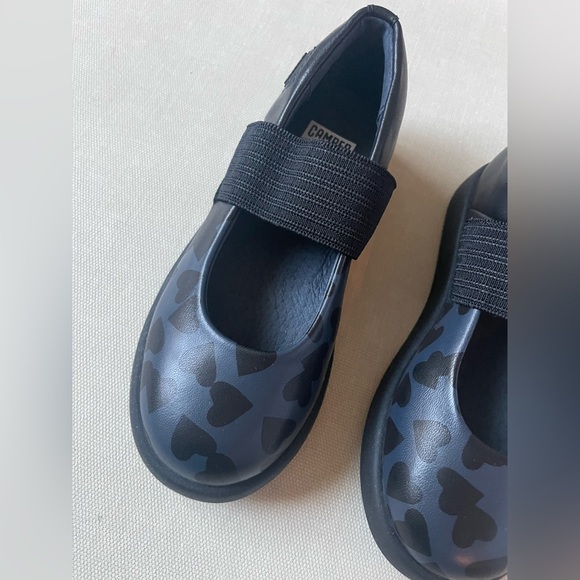 Camper Twins Black leather Mary Jane shoes for toddler girl - size 8 - Picture 2 of 12